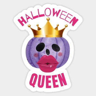 HALLOWEEN QUEEN - Funny Halloween Pumpkin Head | Halloween Costume Sticker